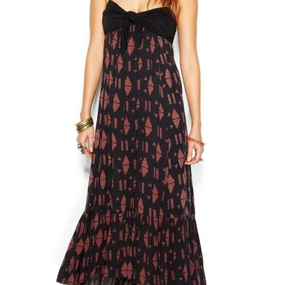 Free People Totally Tubular Hi/lo boho maxi dress XS - Picture 1 of 9